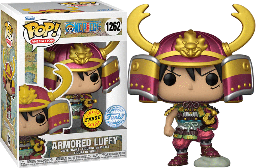 Funko Pop! Armored Luffy Chase Metallic online Vinyl Figure #1262 - One Piece Anime