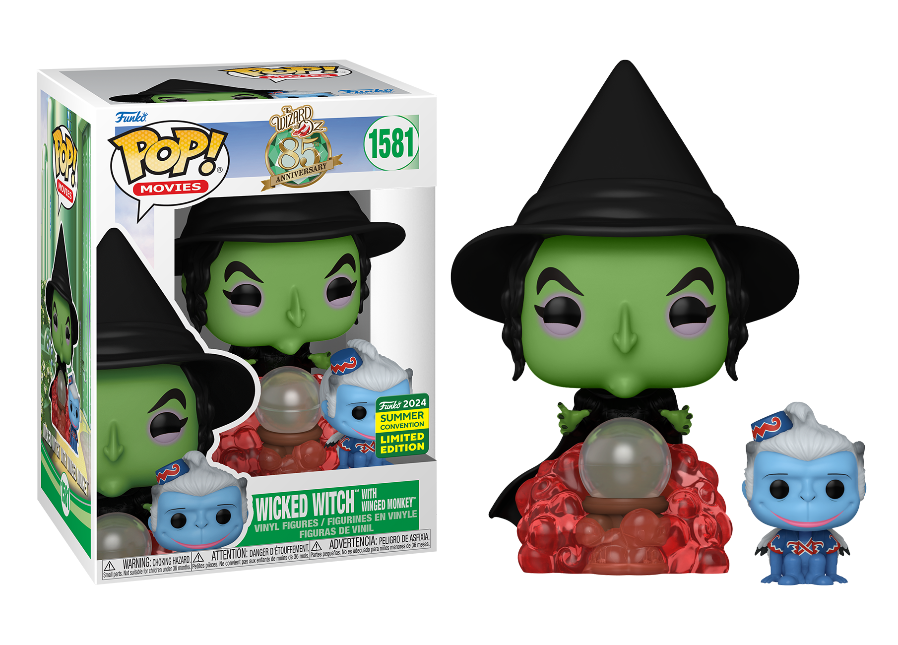 Wizard of Oz Wicked Witch with Winged Monkey SDCC 2024 US Exclusive