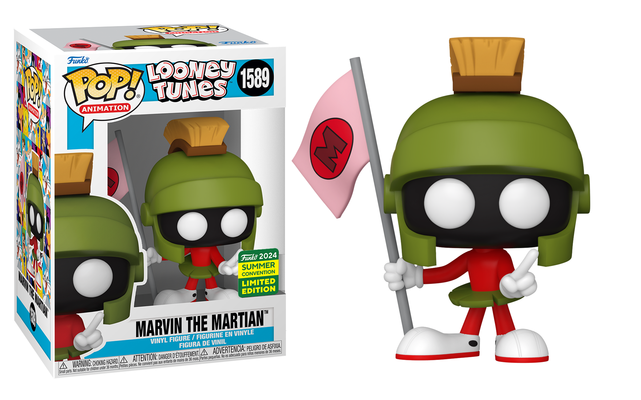 FUNKO Pop Tee - SIZE M - Adventures Of Marvin 2024 The Martian Cosmic Crunch 500PCS