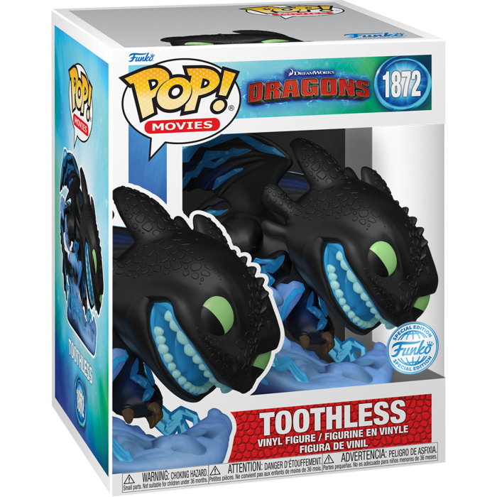 HTTYD Toothless with Lightning US Exclusive Pop Vinyl Premium