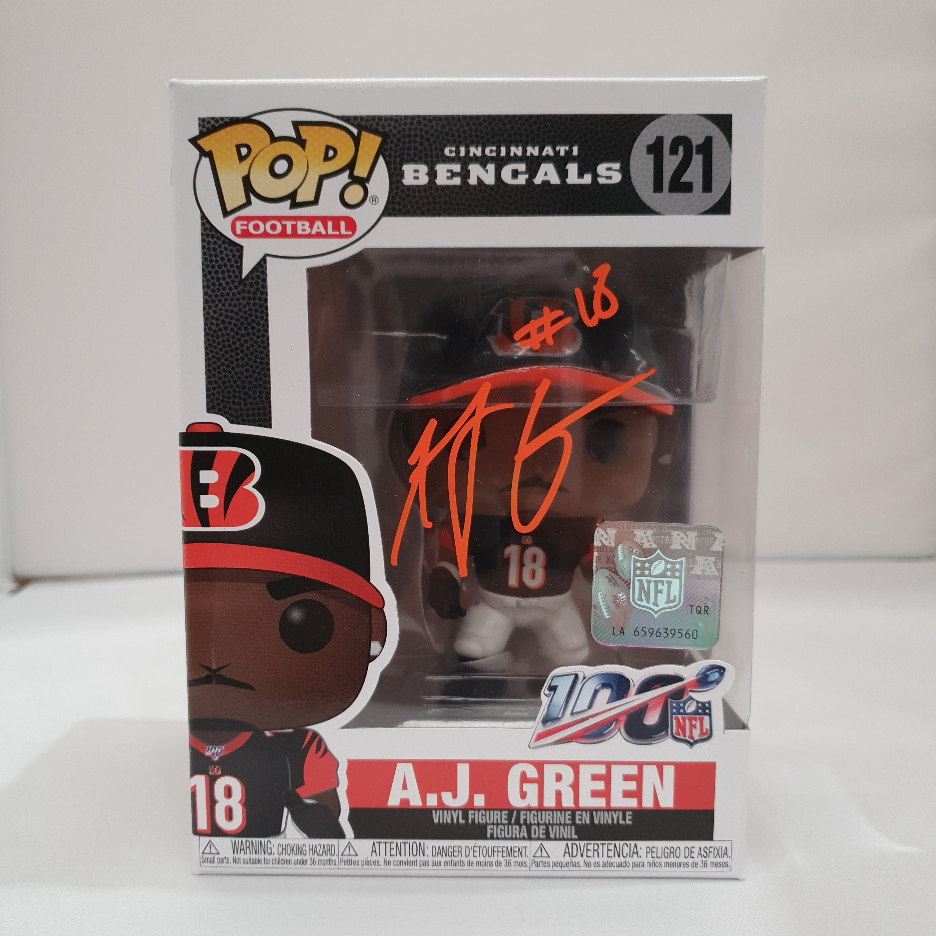 NFL - A.J Green #121 Signed Pop! Vinyl | Ozzie Collectables