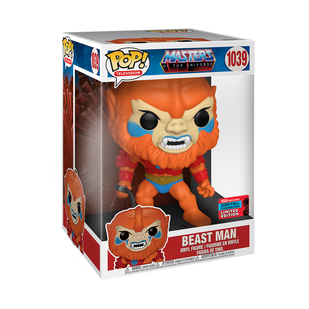 Beast Man - Masters of the Universe New York Comic Con Exclusive 10 inch  POP! Vinyl