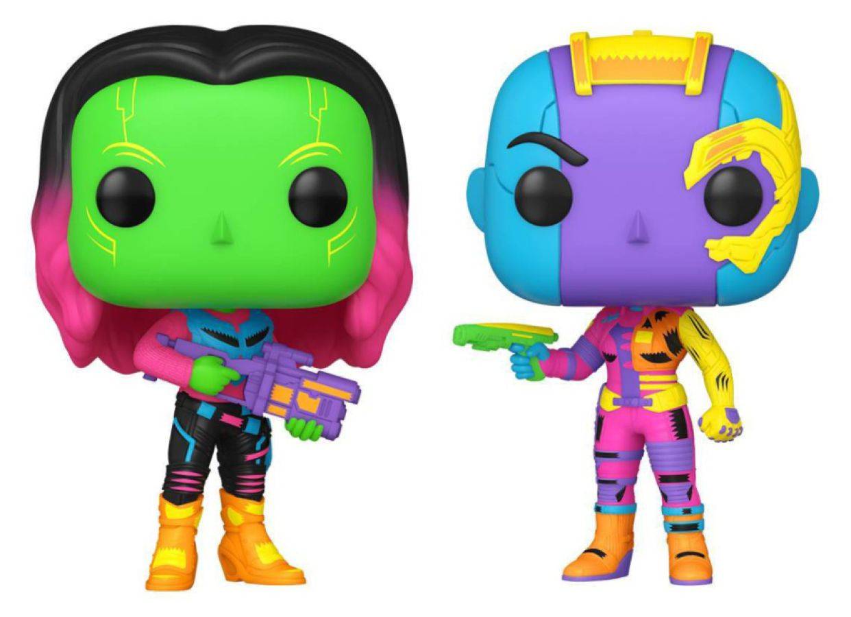 Guardians of the Galaxy: Vol. 2 - Gamora & Nebula Black Light US Exclusive  Pop! 2-Pack