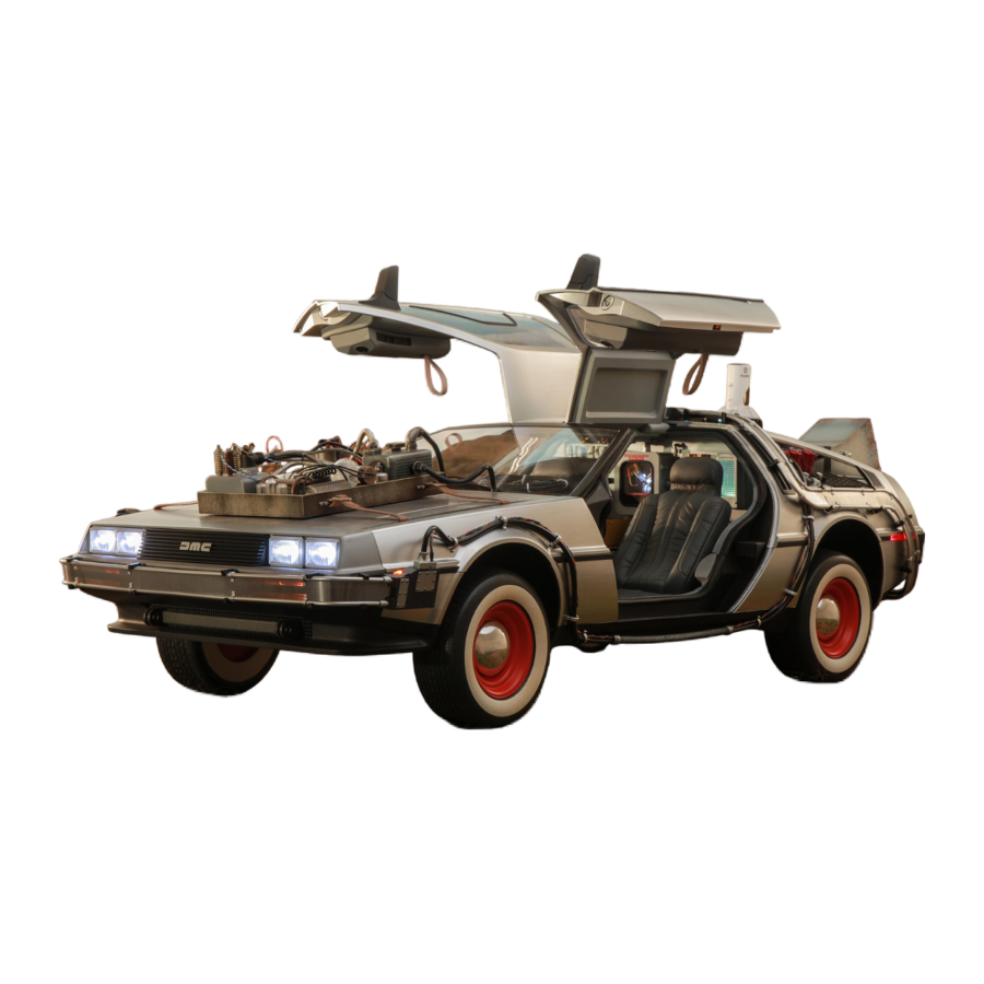 Back To The Future 3 Delorean Time Machine 16 Scale Collectable Vehicle Ozzie Collectables 8015