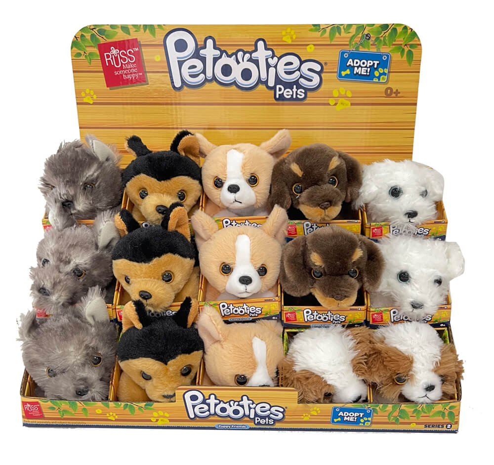 PETOOTIES 4 Dogs Mini Plush RST21 001 PET SD Ozzie Collectables