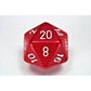 CHX XQ2004 Opaque Red/white 34mm d20 Dice