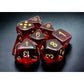 CHX 30058 Translucent Crimson/gold Polyhedral 7-Dice Set (with bonus die)