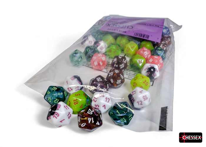 CHX LE924 Dice Menagerie #11 Bag of 50 d20s