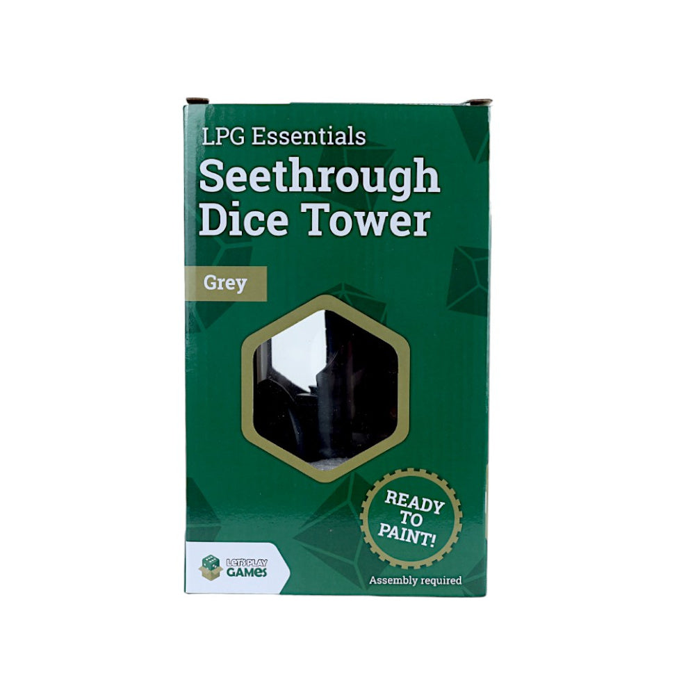 LPG Seethrough Dice Tower - Grey