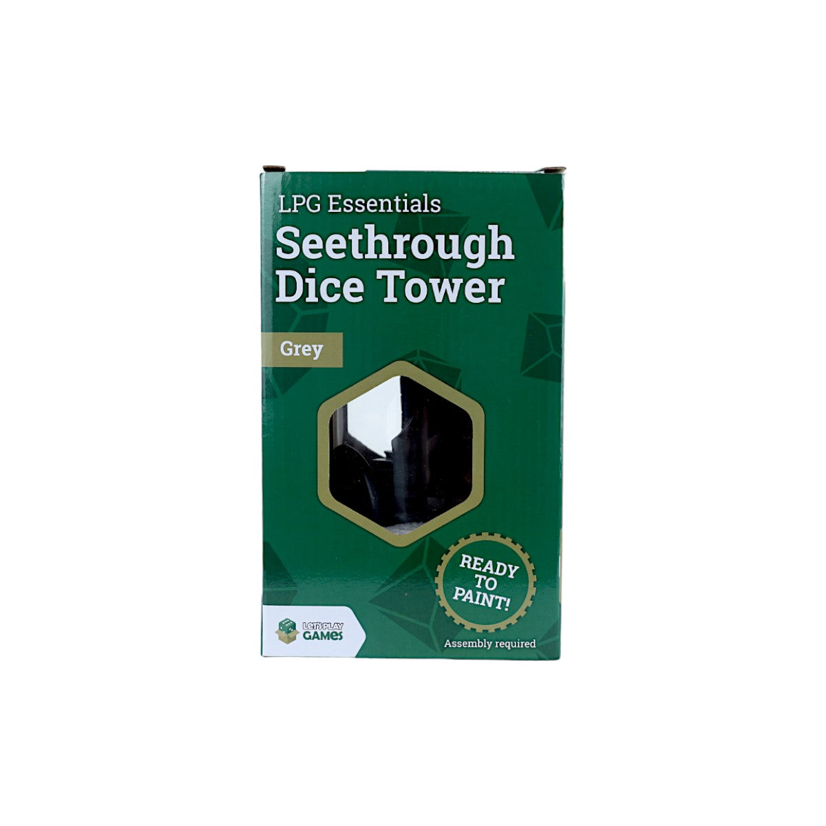 LPG Seethrough Dice Tower - Grey