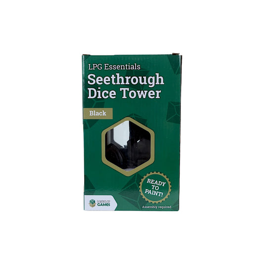 LPG Seethrough Dice Tower - Black