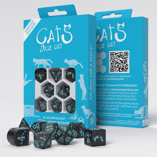 Q Workshop - Cats Dice Set - 20 Years Dice Set 7