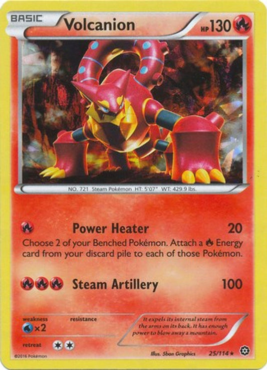 Volcanion - 25/114 (Cracked Ice Holo)