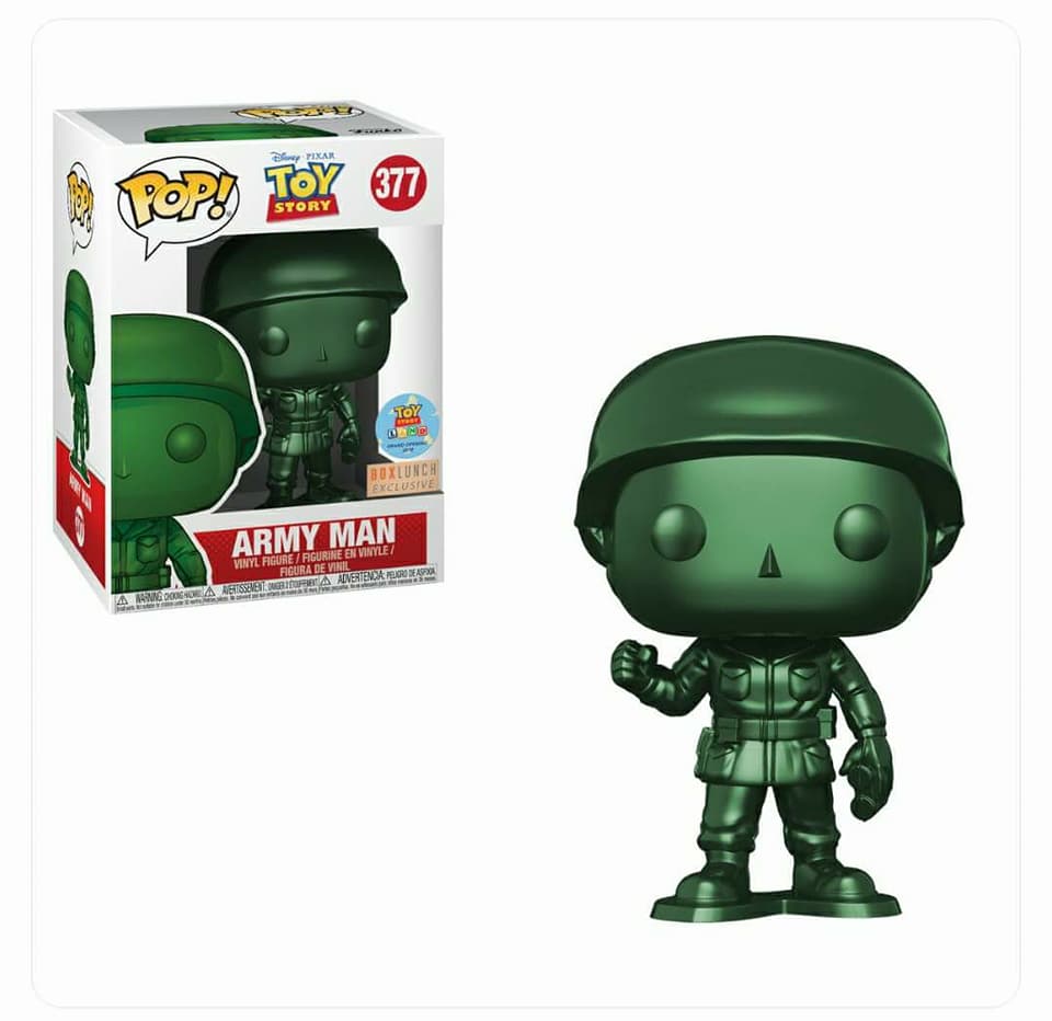 Toy Story - Army Man  (Metallic) Box Lunch Exclusive POP! Vinyl #377