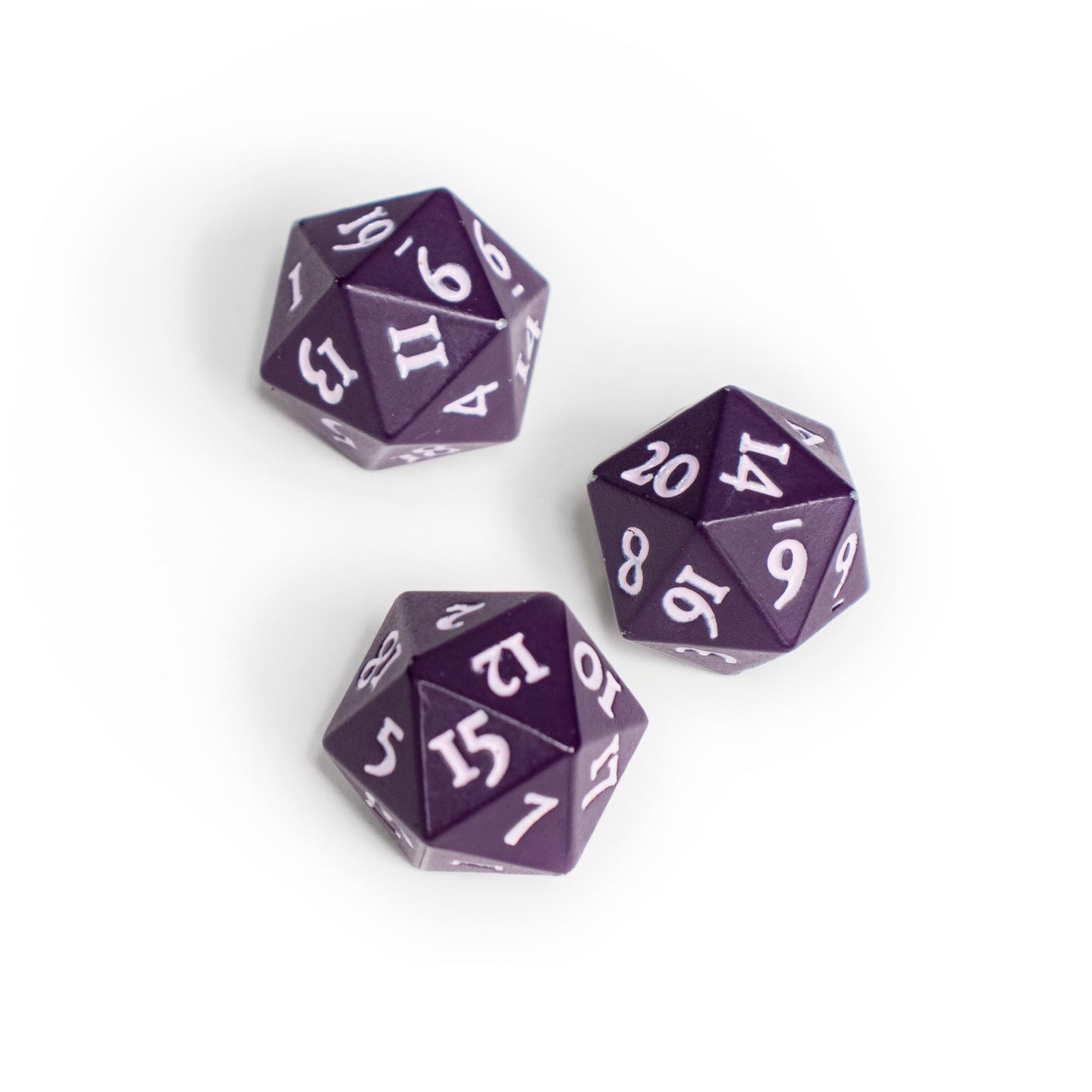 Ultra Pro: UP16488 Vivid Heavy Metal D20 Dice - Midnight Plum