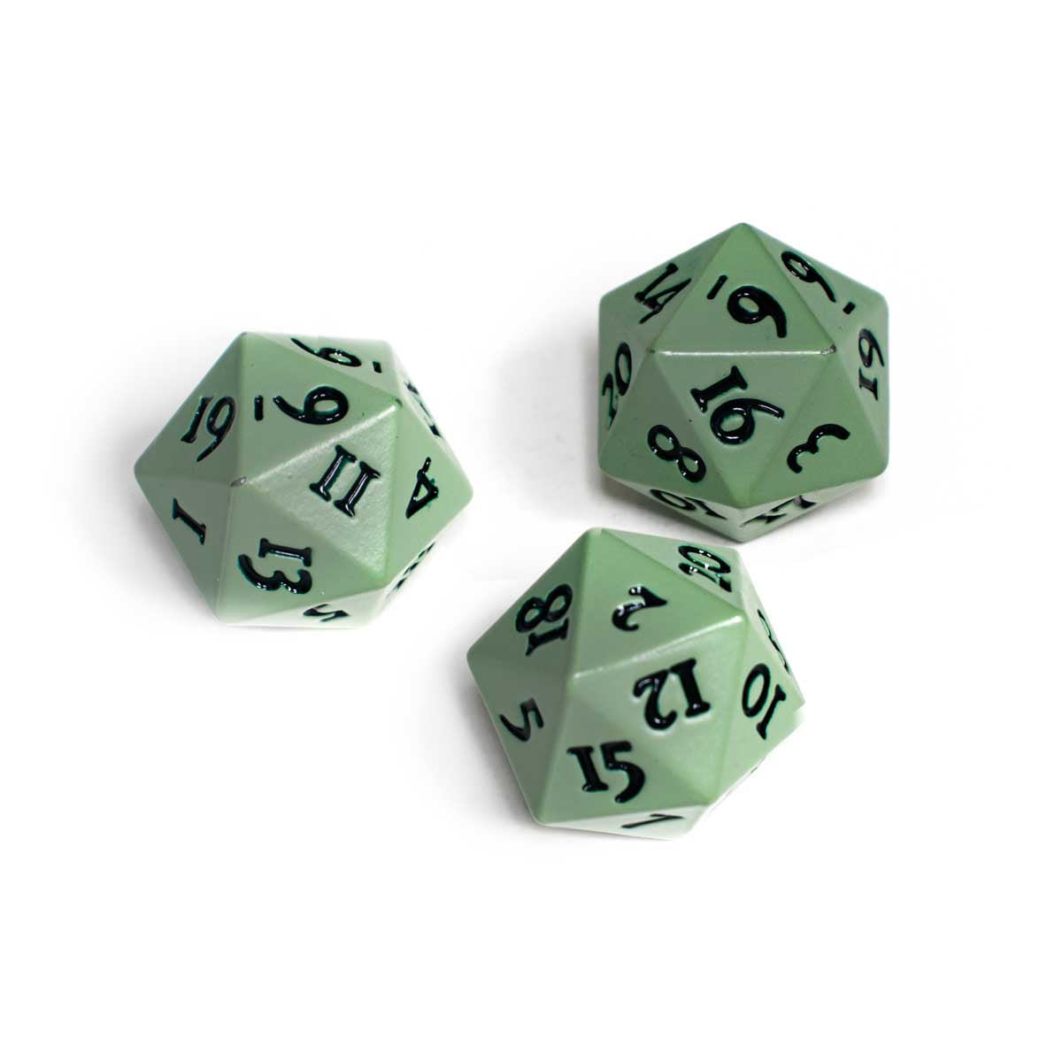 Ultra Pro: UP16495 Vivid Heavy Metal D20 Dice - Cool Matcha