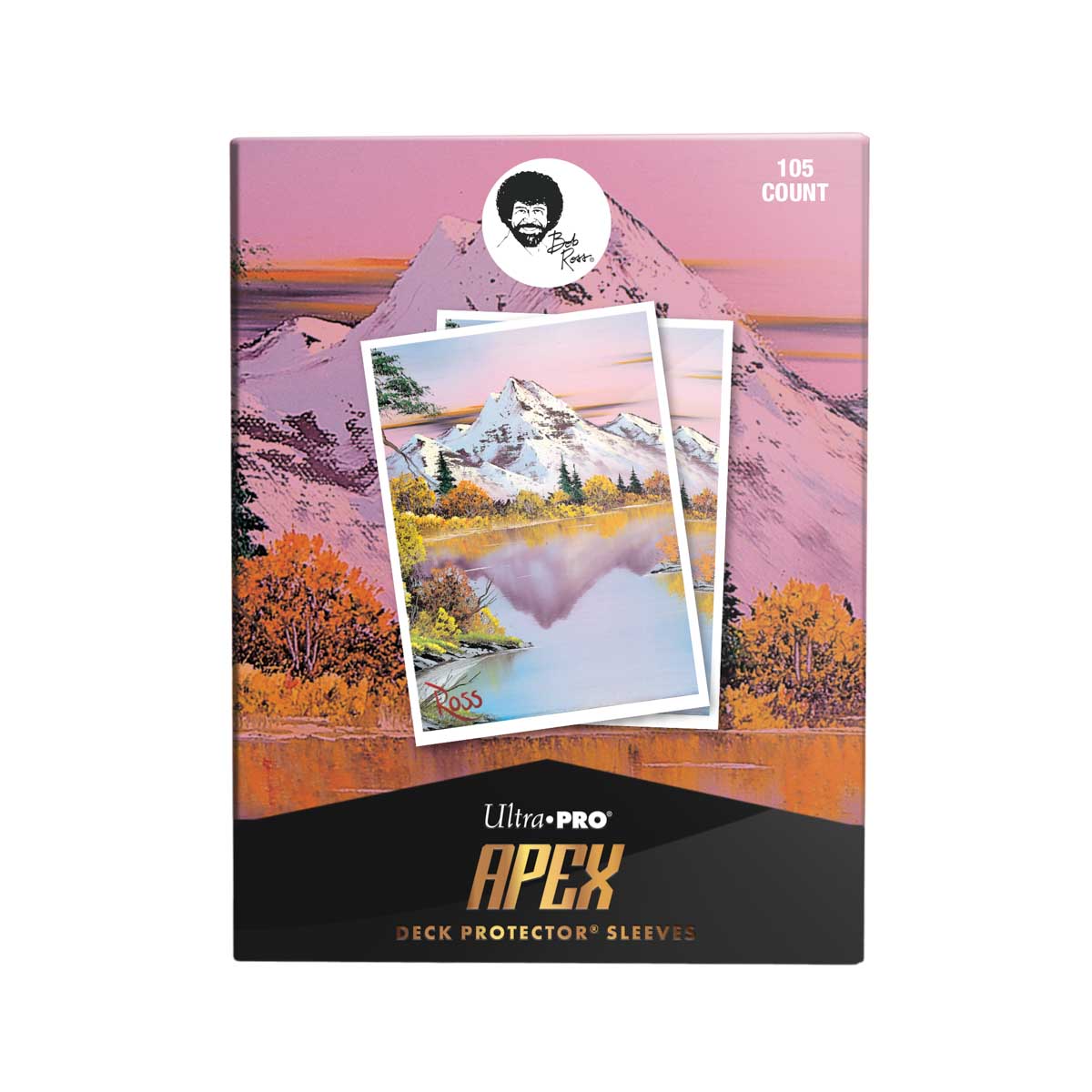 Ultra Pro: UP16530 Bob Ross Mighty Mountain Lake 105ct APEX Deck Protector Sleeves