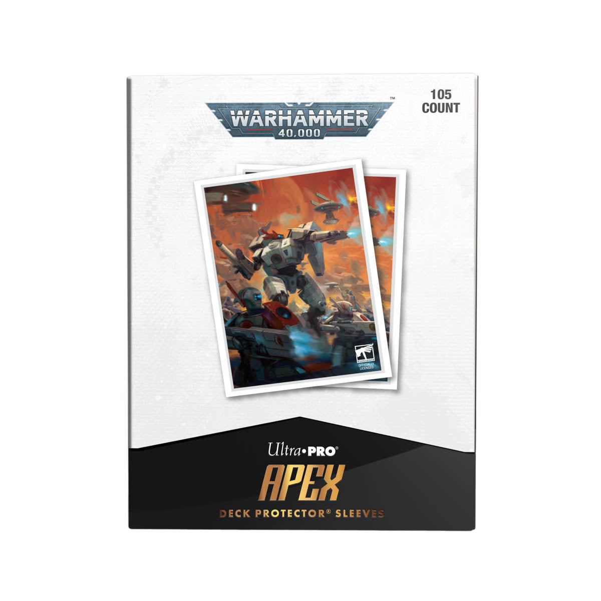 Ultra Pro: UP16557 T'au Empire Codex Aligned 105ct Apex Deck Protector sleeves for Warhammer 40k