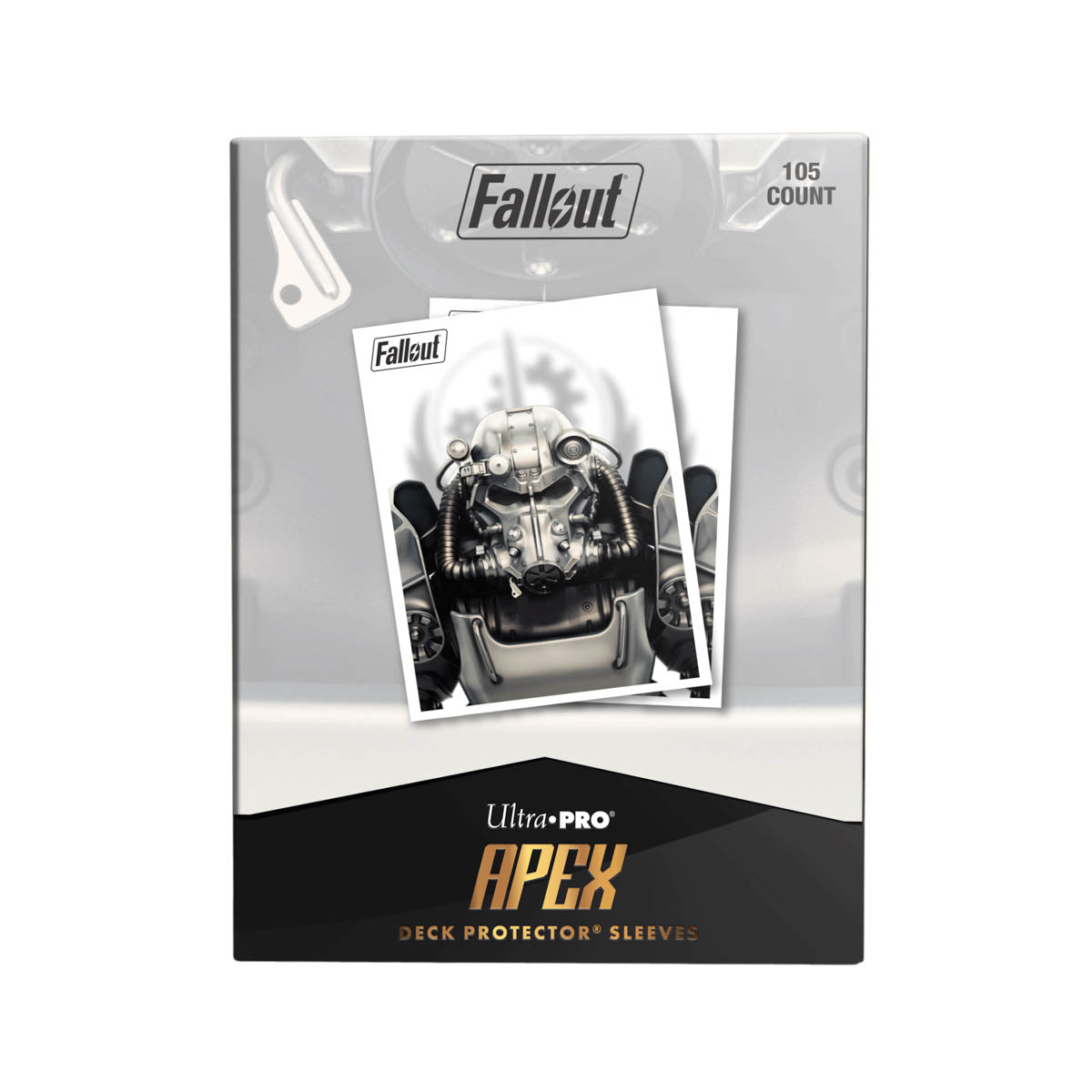 Ultra Pro: UP16585 Brotherhood of Steel 105ct Apex Deck Protector Sleeves for Bethesda - Fallout