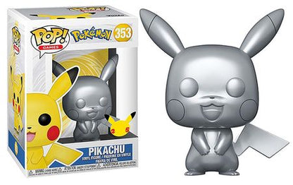 Pokemon - Pikachu Silver Metallic 25th Anniversary Pop! Vinyl #353