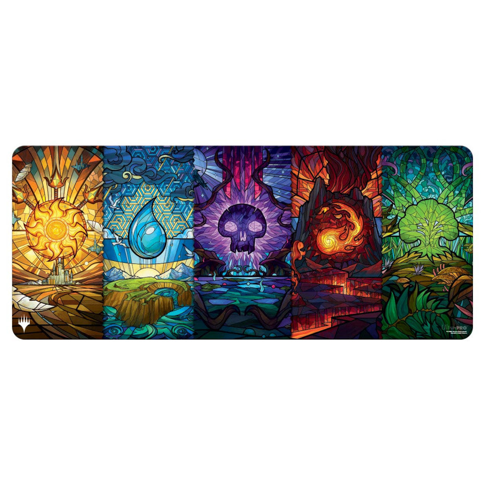 Ultra Pro: UP19464 Dominaria United 6ft Table Playmat Stained Glass Five Colours MtG