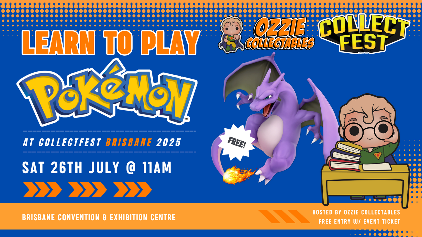 Learn to Play Pokemon at CollectFest BRISBANE 2025 Saturday 26th July