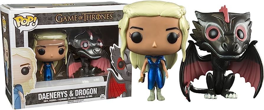 Game Of Thrones - Daenerys & Drogon Metallic 2 Pack Pop Vinyl