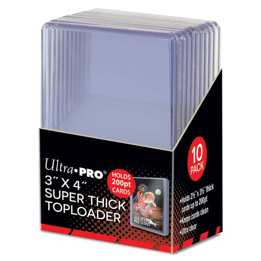 Ultra Pro: 3" x 4" Super Thick 200PT Toploader 10ct