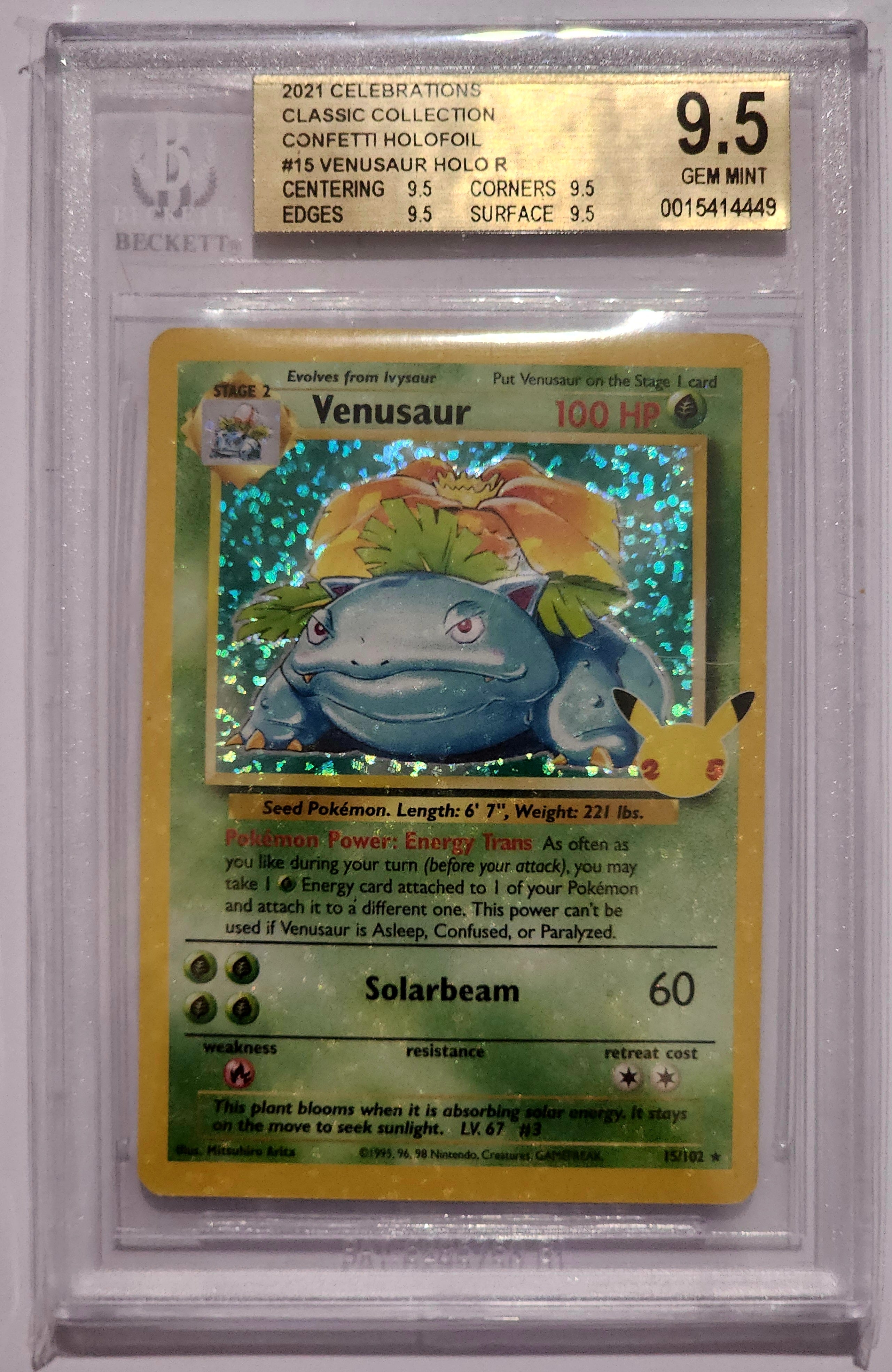 Venusaur store - Celebrations BECKETT 10