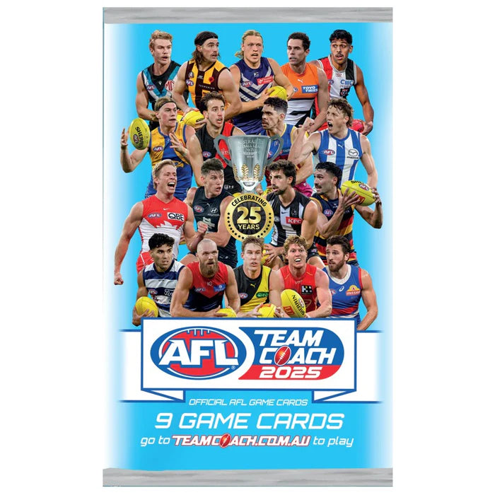 Teamcoach - AFL TEAM 2025 Footy Game Cards Booster Pack