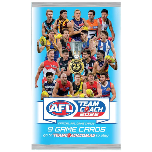 Teamcoach - AFL TEAM 2025 Footy Game Cards Booster Pack