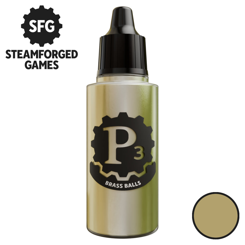 P3 Paints - Metallics - Brass Balls - 18ml