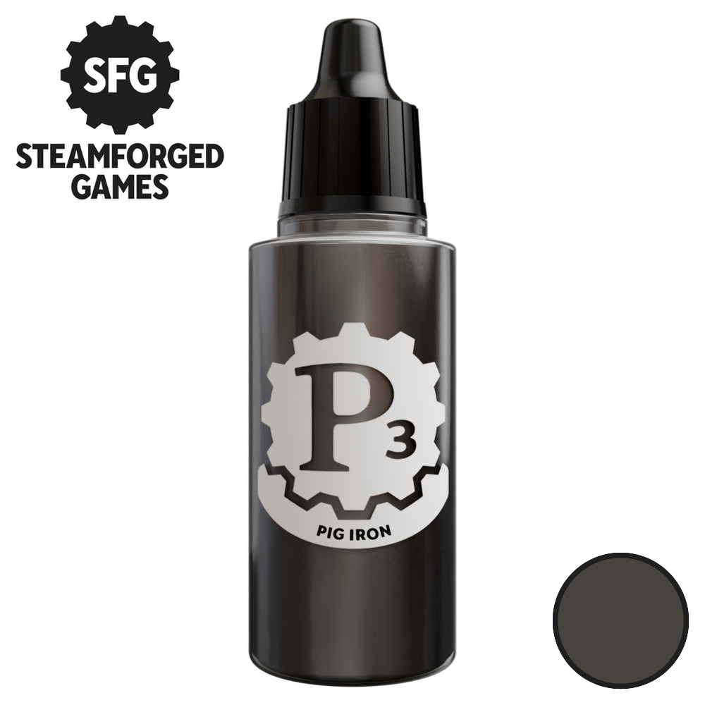 P3 Paints - Metallics - Pig Iron - 18ml