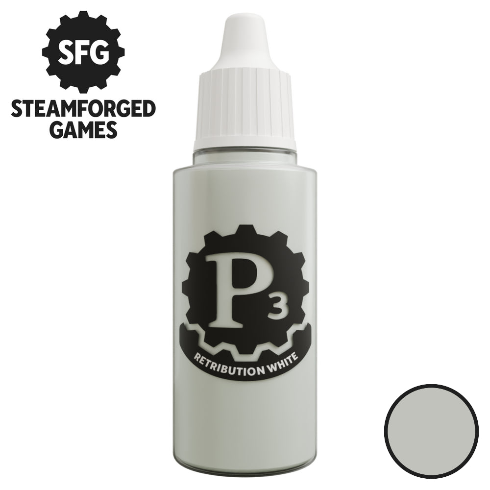 P3 Paints - Metallics - Retribution White - 18ml