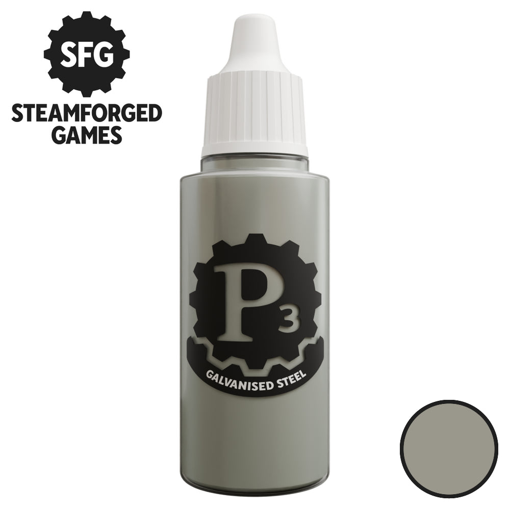 P3 Paints - Metallics - Galvanised Steel - 18ml