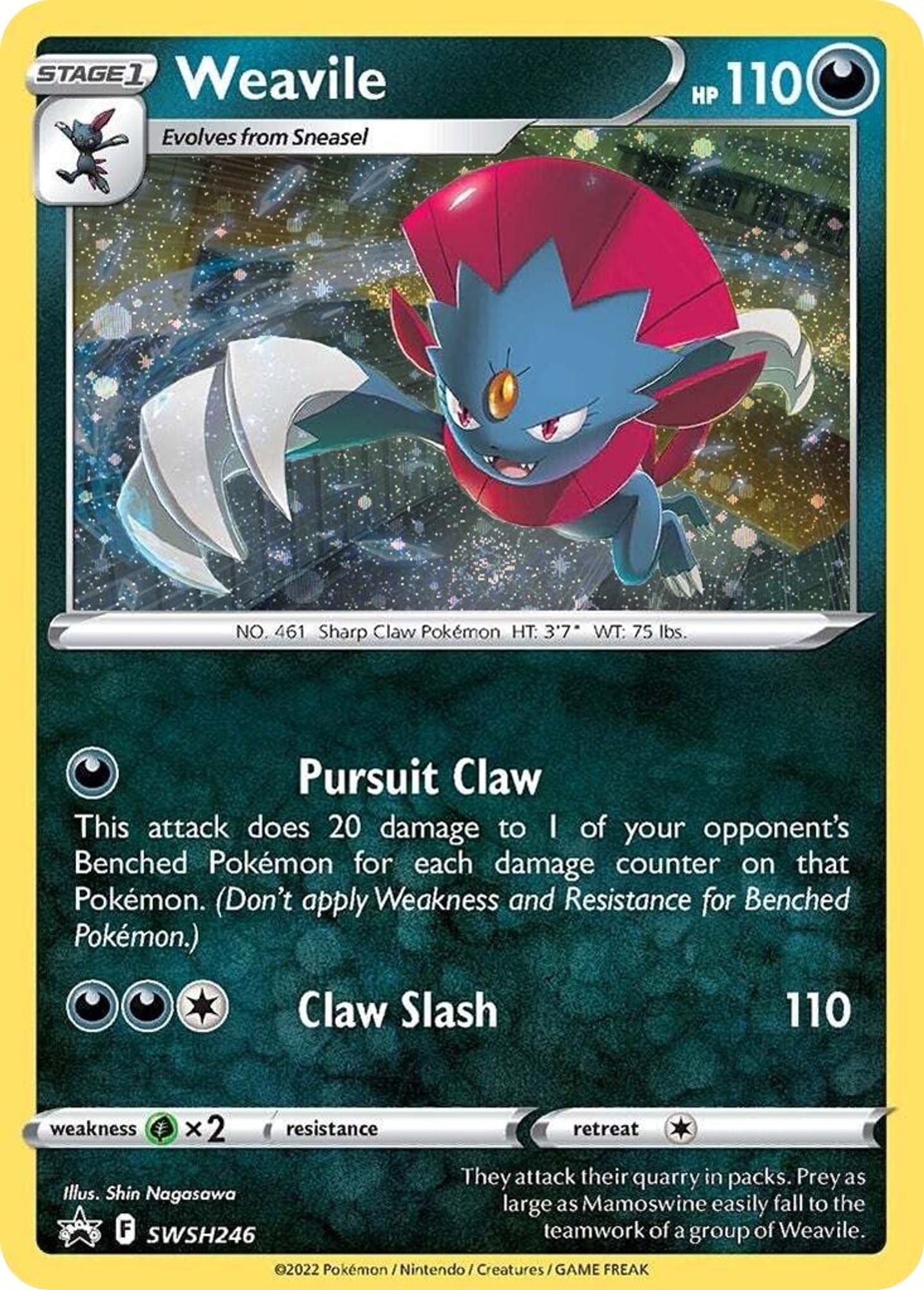 Weavile - SWSH246 (Cosmos Holo)