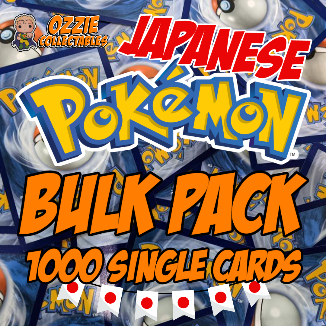 1000 JAPANESE Pokémon Cards Singles BULK Pack