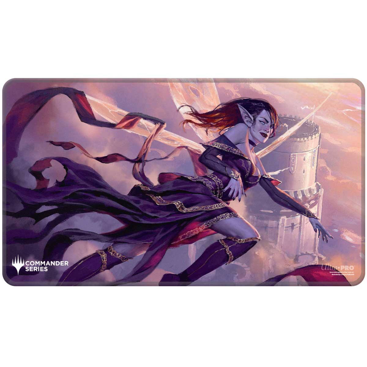 Ultra Pro: Commander Series Release 4 3 Color Shard - Q4 2024 Stitched Edge Playmat Alela MtG