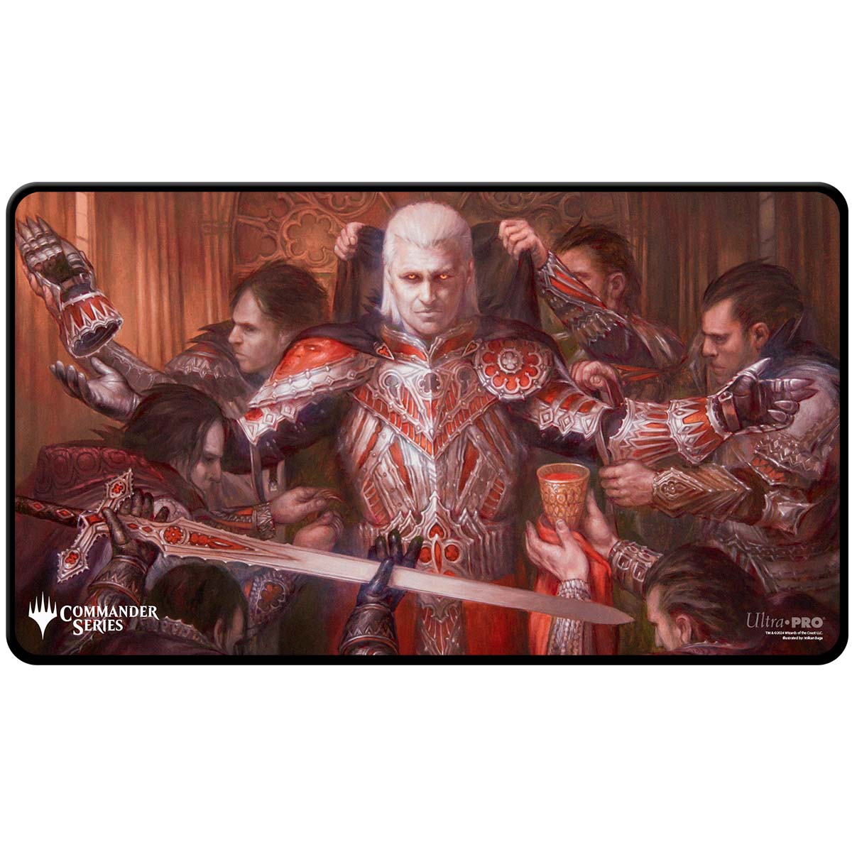 Ultra Pro: Commander Series - Release 3 - Enemy Color - Q3 2024 Black Stitched Playmat Edgar