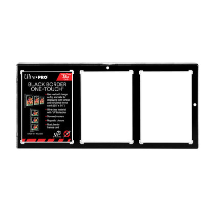 Ultra Pro: 35PT 3-Card Black Border UV ONE-TOUCH Magnetic Holder