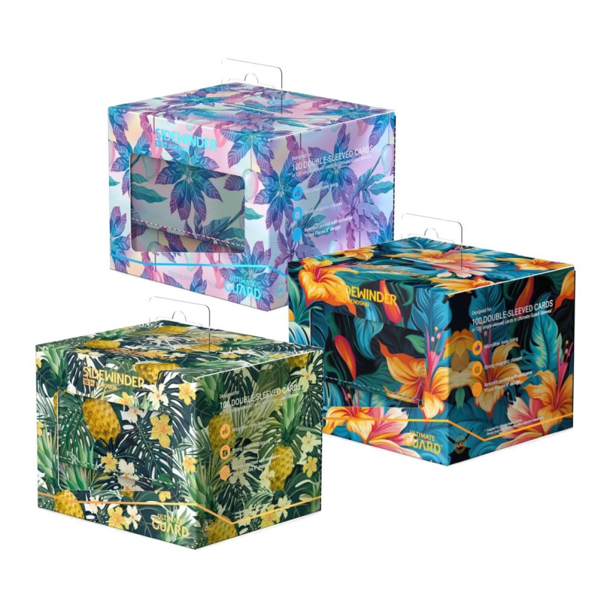 Ultimate Guard: Deck Box  – Sidewinder 100+ – Floral Places Design