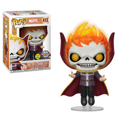 Marvel - Doctor Strange as Ghost Rider Glow LACC US Exclusive Pop! Vinyl #412