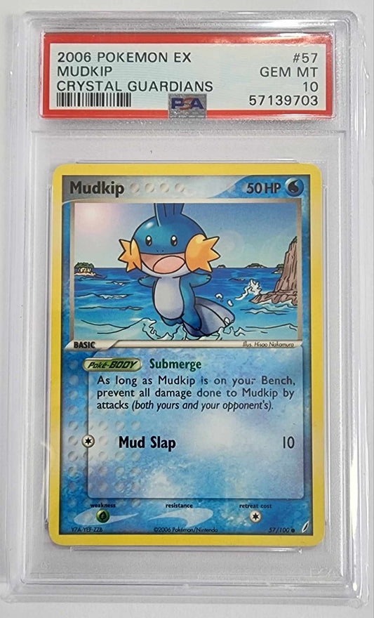 2006 Pokemon Ex Crystal Guardians 57 Mudkip Crystal Guardians