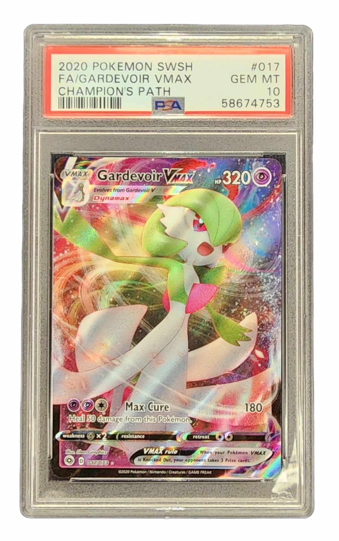 2020 Pokemon Sword & Shield Champion's Path 017 Fa/Gardevoir Vmax Champion's Path