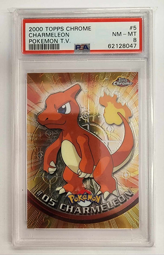 2000 Topps Chrome Pokemon T.V. 5 Charmeleon Pokemon T.V.