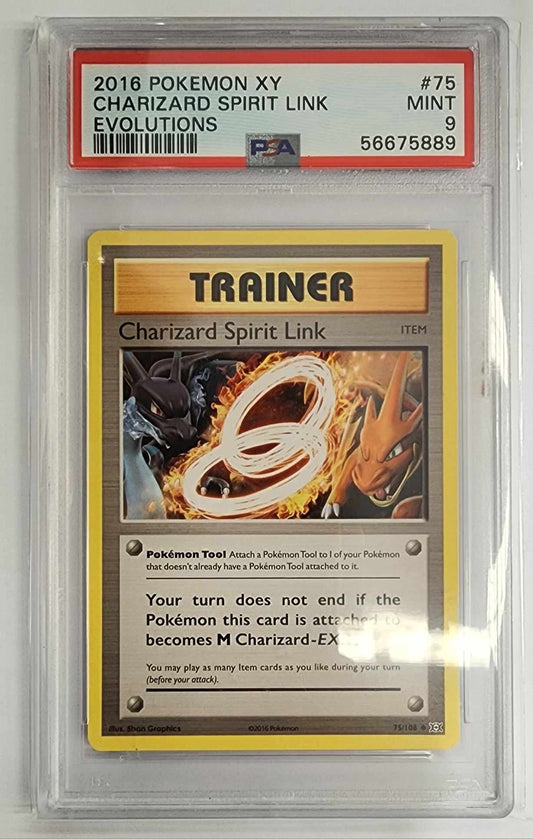 2016 Pokemon Xy Evolutions 75 Charizard Spirit Link Evolutions