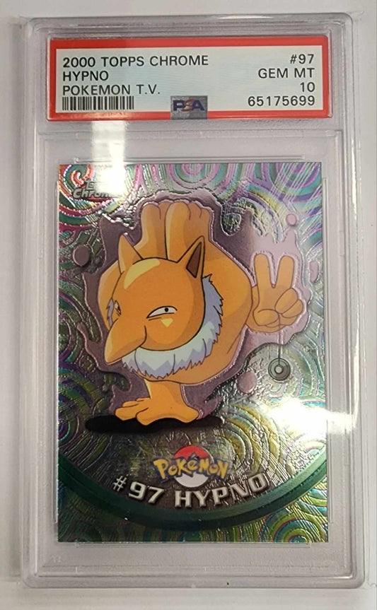 2000 Topps Chrome Pokemon T.V. 97 Hypno Pokemon T.V.