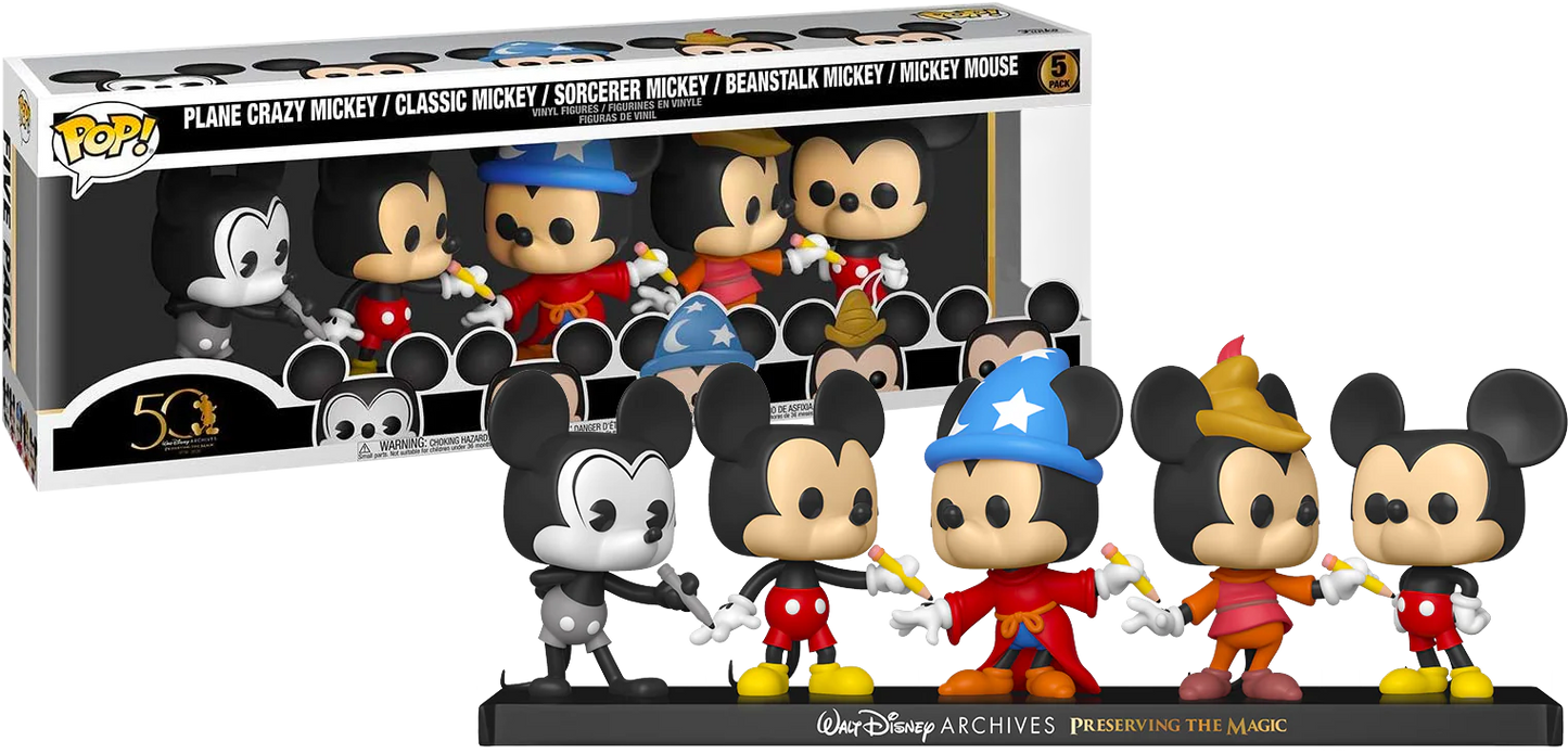 Mickey Mouse - Mickey Mouse US Exclusive Pop! Vinyl 5-Pack