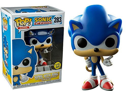 Sonic the Hedgehog - Sonic with Ring Glow US Exclusive Pop! Vinyl #283