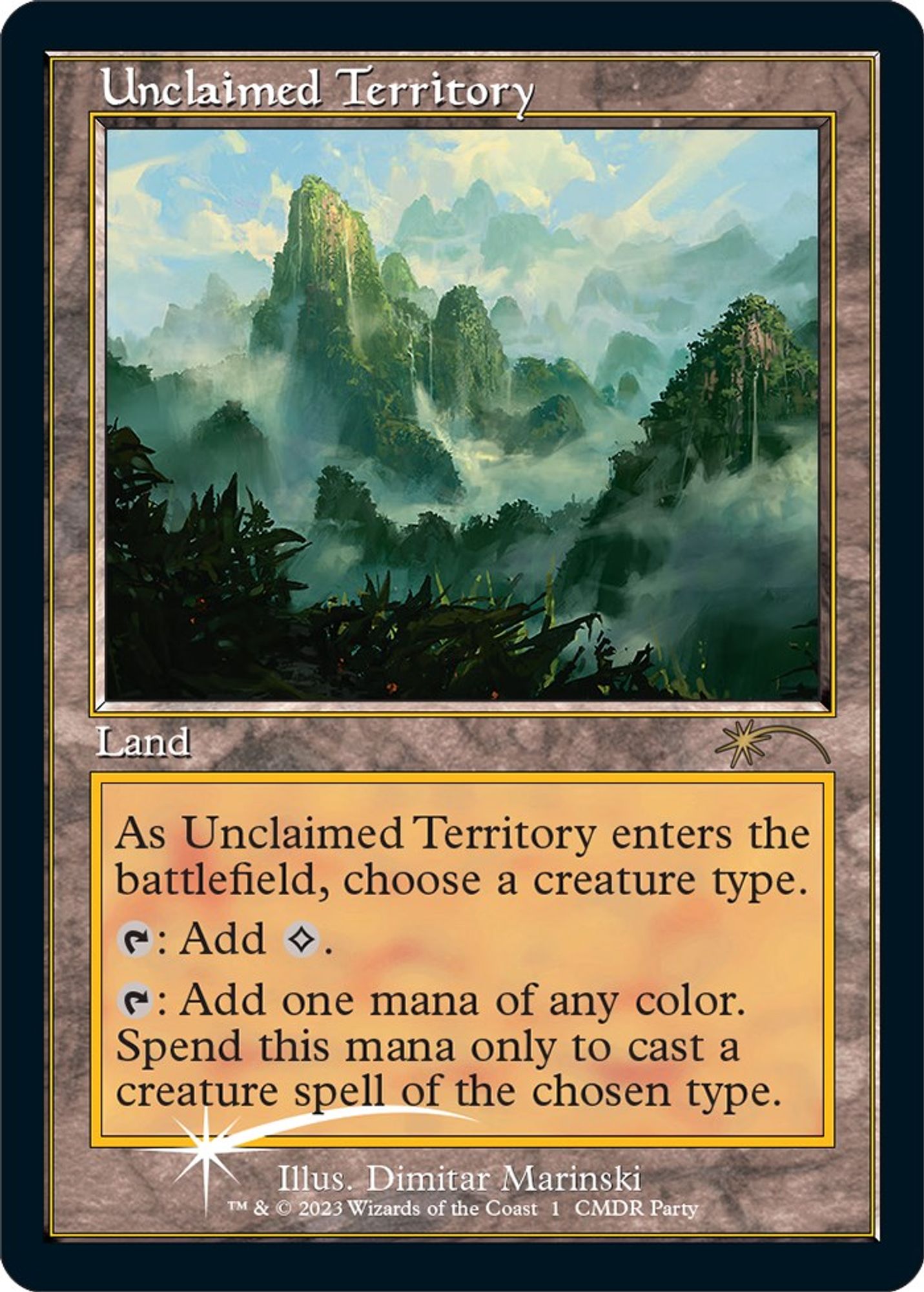 Unclaimed Territory (Retro Frame)